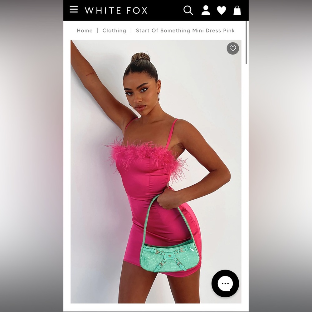 White Fox Start of Something Dress Pink